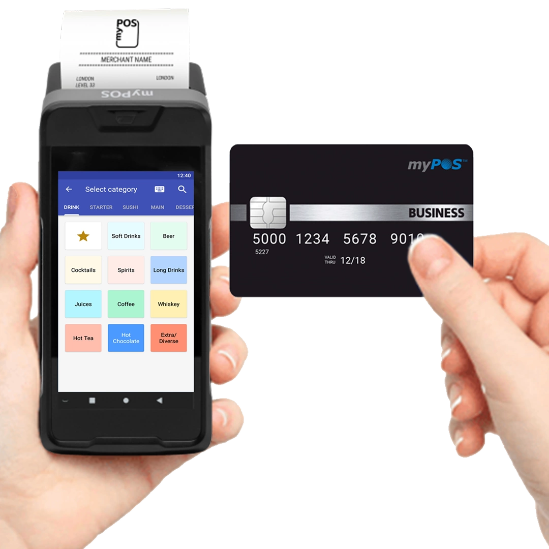 flysoft pay which is the latest pos machine offered by flysoft. accepts card and non cash payments on the go.